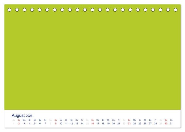 Produktbild: Farbiger Bastelkalender (Tischkalender 2026 DIN A5 quer), CALVENDO Monatskalender