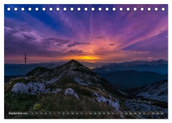 Produktbild: Himmelslichter - Mond und Sterne (Tischkalender 2026 DIN A5 quer), CALVENDO Monatskalender