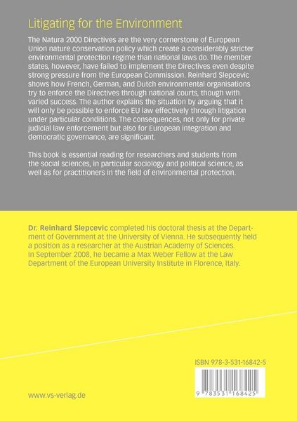 Produktbild: Litigating for the Environment