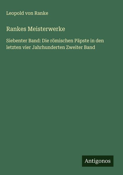 Produktbild: Rankes Meisterwerke