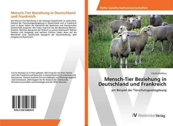 Mensch-Tier Beziehung in Deutschland und Frankreich, Taschenbuch von Cecilia Nicklaus, AV Akademikerverlag, 9783330508309