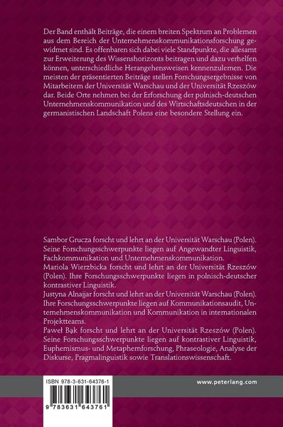 Produktbild: Polnisch-deutsche Unternehmenskommunikation