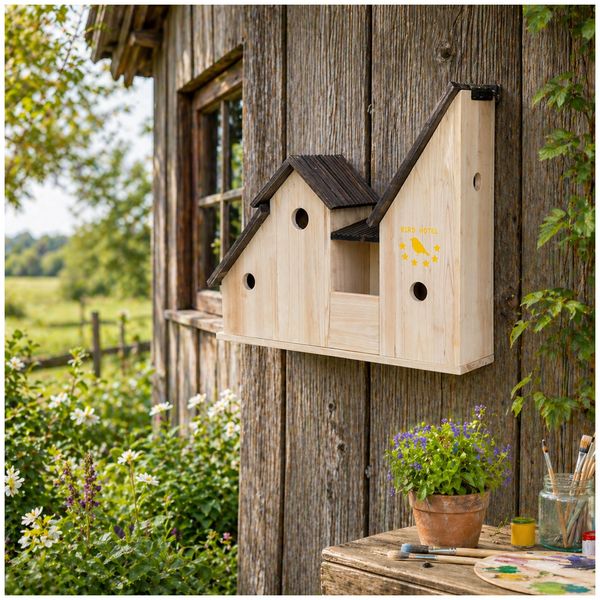 Produktbild: HTI-Line Vogelhotel Mina natur Vogelhotel Mina natur