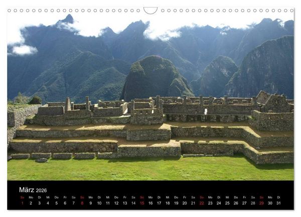 Produktbild: Machu Picchu - Die Stadt in den Wolken (Wandkalender 2026 DIN A3 quer), CALVENDO Monatskalender