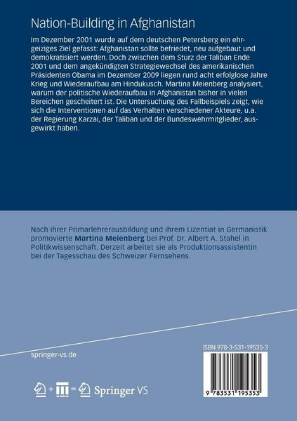 Produktbild: Nation-Building in Afghanistan