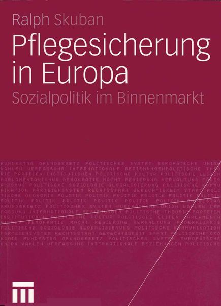 Produktbild: Pflegesicherung in Europa