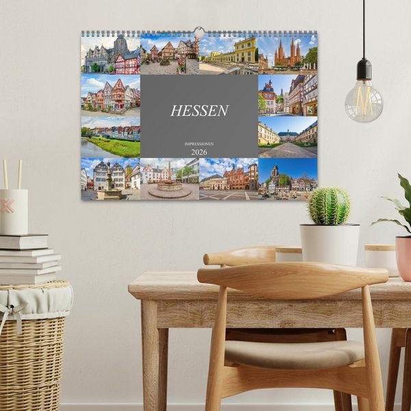 Produktbild: Hessen Impressionen (Wandkalender 2026 DIN A3 quer), CALVENDO Monatskalender
