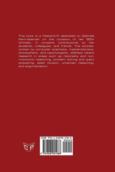 Produktbild: Computational Models of Rationality. Essays Dedicated to Gabriele Kern-Isberner on the occasion of her 60th birthday