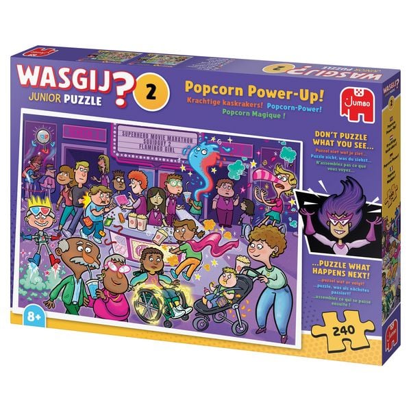 Produktbild: Wasgij Junior 2 - Popcorn-Power! (Puzzle 240 Teile)