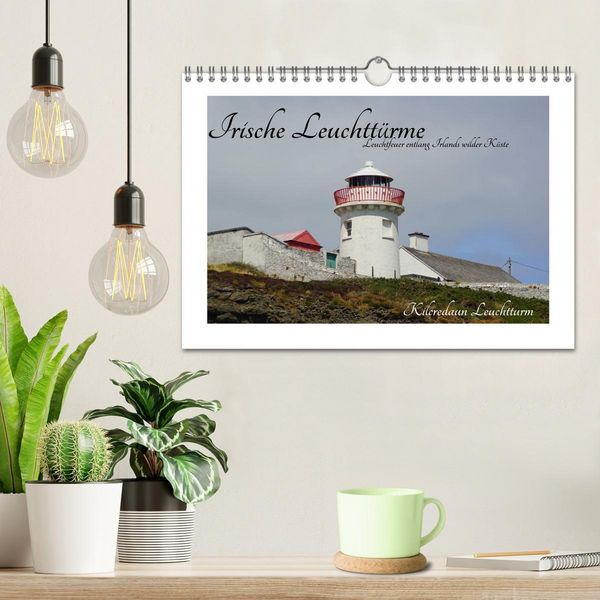 Produktbild: Irische Leuchtt&uuml;rme - Leuchtfeuer entlang Irlands wilder K&uuml;ste (Wandkalender 2026 DIN A4 quer), CALVENDO Monatskalender