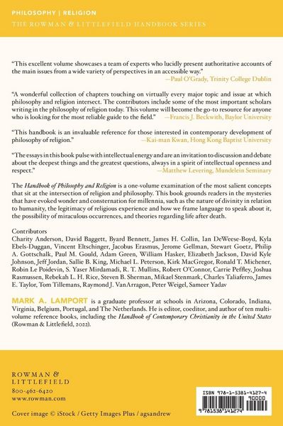 Produktbild: Rowman & Littlefield Handbook of Philosophy and Religion
