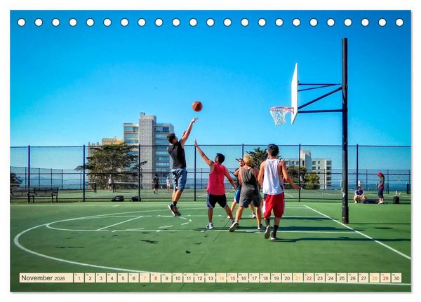 Produktbild: Basketball - so cool (Tischkalender 2026 DIN A5 quer), CALVENDO Monatskalender