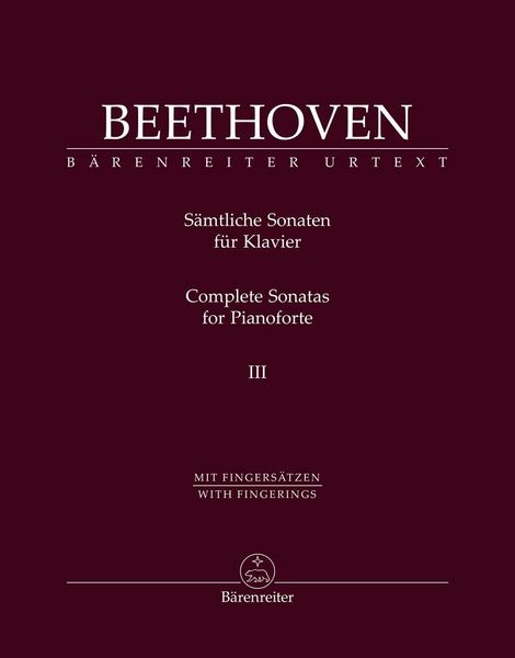 Produktbild: S&auml;mtliche Sonaten f&uuml;r Klavier, Band III