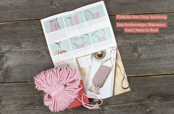 Produktbild: Makramee &ndash; das Easy Starterset f&uuml;r deine trendige Handytasche