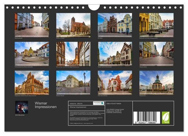Produktbild: Wismar Impressionen (Wandkalender 2026 DIN A4 quer), CALVENDO Monatskalender