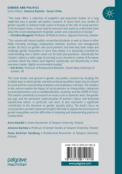 Produktbild: Social Partners and Gender Equality