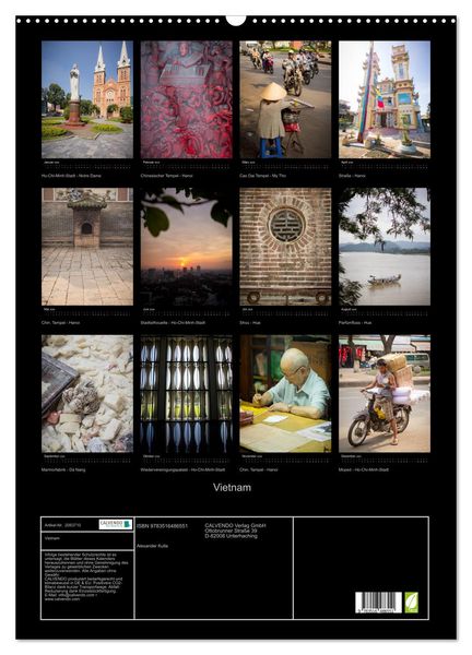 Produktbild: Vietnam (Wandkalender 2026 DIN A2 hoch), CALVENDO Monatskalender
