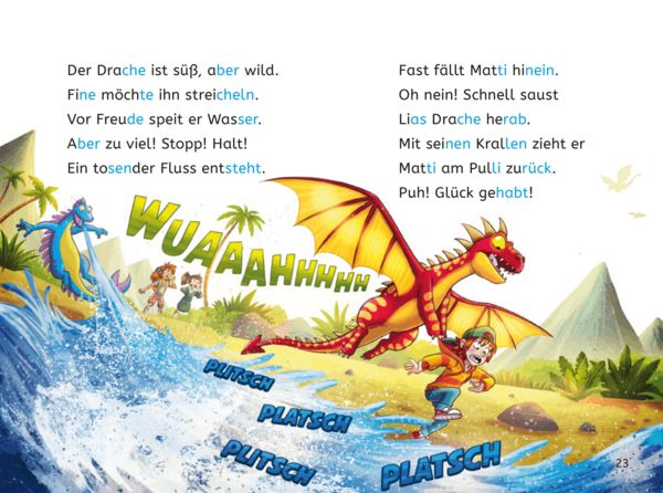 Produktbild: Leseprofis &ndash; Silbe-f&uuml;r-Silbe: Das Geheimnis der Dracheninsel, 1. Klasse