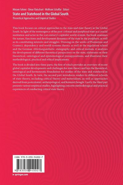 Produktbild: State and Statehood in the Global South