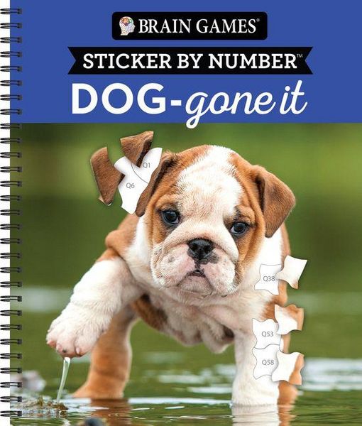 Produktbild: Brain Games - Sticker by Number: Dog-Gone It (28 Images to Sticker)