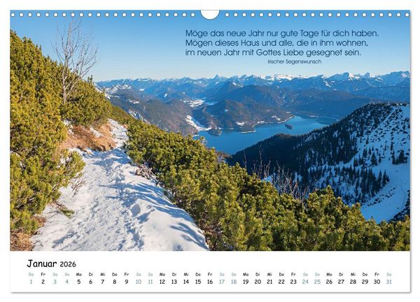 Produktbild: Christliche Bildpoesie 2026 (Wandkalender 2026 DIN A3 quer), CALVENDO Monatskalender