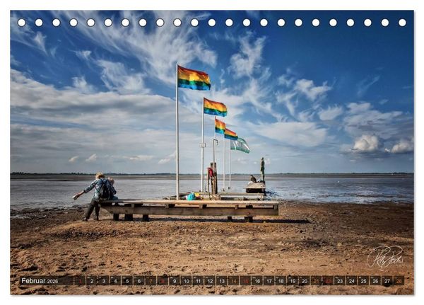 Produktbild: Friesland - Nordseebad Dangast / CH-Version (Tischkalender 2026 DIN A5 quer), CALVENDO Monatskalender