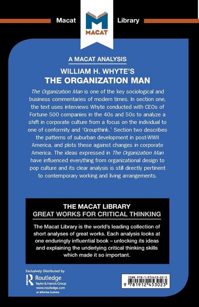 Produktbild: An Analysis of William H. Whyte's the Organization Man