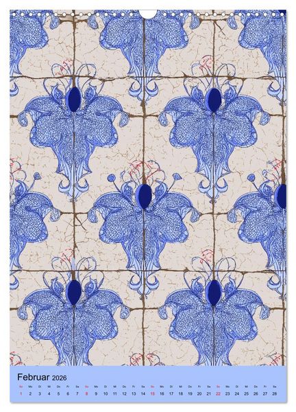 Produktbild: Portugiesischer Fliesen - Azulejos f&uuml;r Fliesenleger, Kunst- und Portugal-Liebhaber (Wandkalender 2026 DIN A3 hoch), CALVENDO Monatskalender