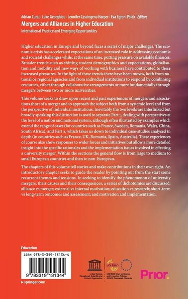 Produktbild: Mergers and Alliances in Higher Education