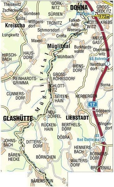 Produktbild: M&uuml;glitztal. Liebstadt und Umgebung 1:20 000