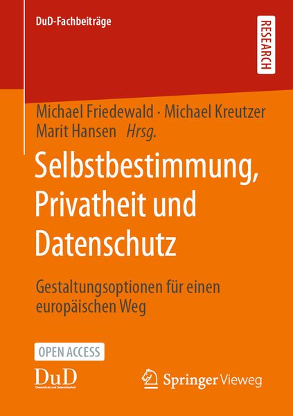 Produktbild: Selbstbestimmung, Privatheit und Datenschutz