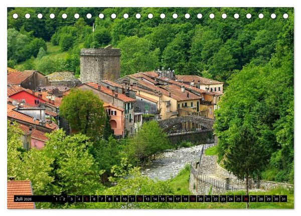 Produktbild: Ligurien - Berge und Meer (Tischkalender 2026 DIN A5 quer), CALVENDO Monatskalender