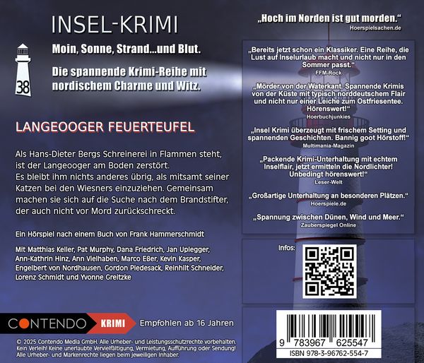 Produktbild: Insel-Krimi 38: Langeooger Feuerteufel