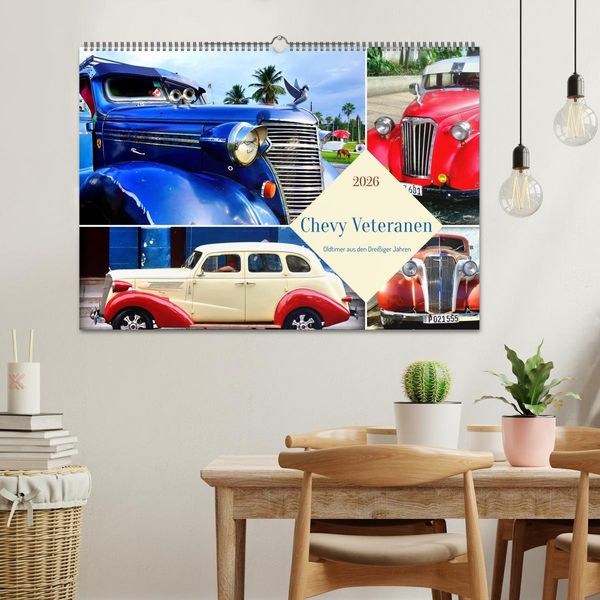 Produktbild: Chevy Veteranen - Oldtimer aus den Drei&szlig;iger Jahren (Wandkalender 2026 DIN A2 quer), CALVENDO Monatskalender