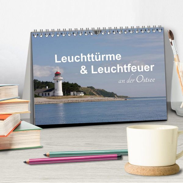Produktbild: Leuchtt&uuml;rme und Leuchtfeuer an der Ostsee (Tischkalender 2026 DIN A5 quer), CALVENDO Monatskalender