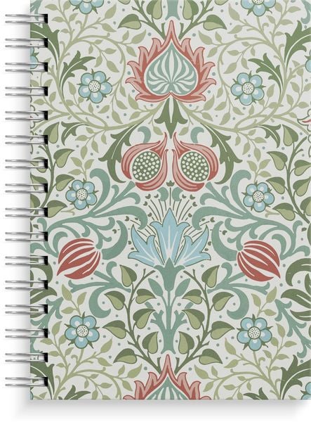 Produktbild: Burde Notizbuch A5 blue/green flowers