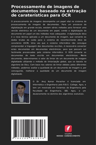 Produktbild: Processamento de imagens de documentos baseado na extra&ccedil;&atilde;o de carater&iacute;sticas para OCR