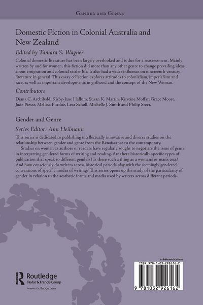 Produktbild: Domestic Fiction in Colonial Australia and New Zealand