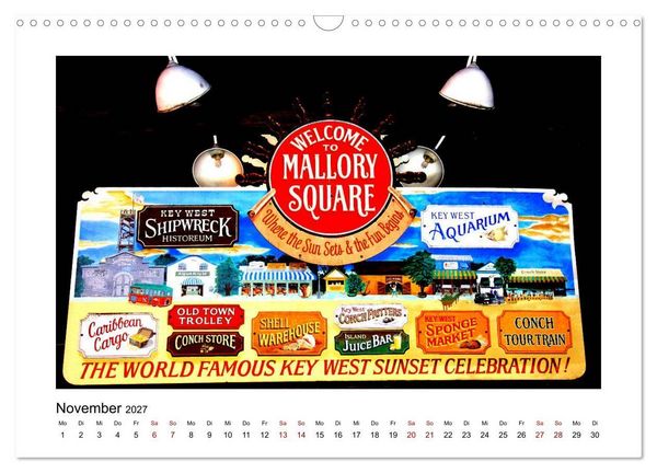 Produktbild: Florida 2027 abwechslungsreich und von der Sonne verw&ouml;hnt (Wandkalender 2027 DIN A3 quer), CALVENDO Monatskalender