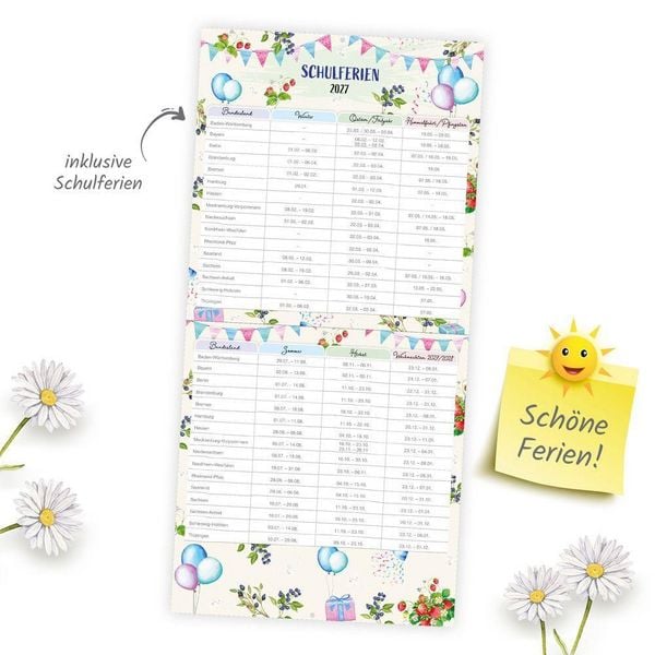 Produktbild: TR&Ouml;TSCH - Brosch&uuml;renkalender Familienplaner 2027