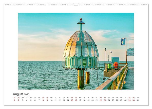 Produktbild: Usedom - ein Traumreiseziel (hochwertiger Premium Wandkalender 2026 DIN A2 quer), Kunstdruck in Hochglanz