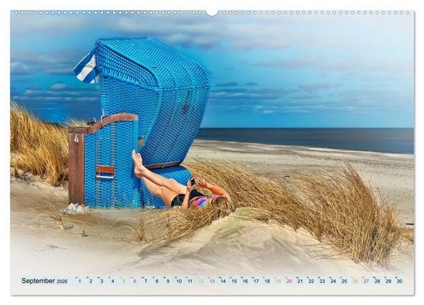 Produktbild: Strandvergn&uuml;gen - an Nordsee und Ostsee (hochwertiger Premium Wandkalender 2026 DIN A2 quer), Kunstdruck in Hochglanz