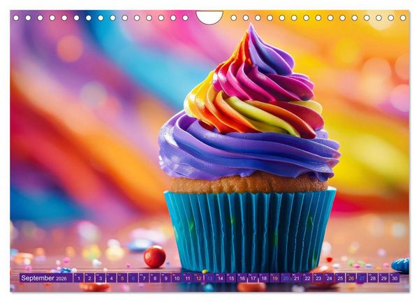 Produktbild: Cupcakes - die s&uuml;&szlig;e Verf&uuml;hrung (Wandkalender 2026 DIN A4 quer), CALVENDO Monatskalender