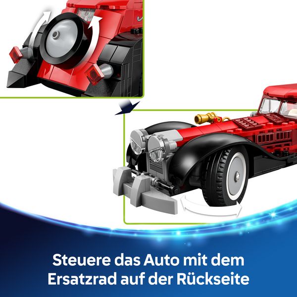 Produktbild: LEGO Disney 43277 Cruella de Vils Auto, Spielzeug f&uuml;r Jungen und M&auml;dchen