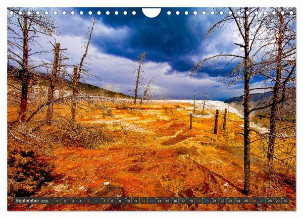 Produktbild: Farbenwunder Yellowstone (Wandkalender 2026 DIN A4 quer), CALVENDO Monatskalender