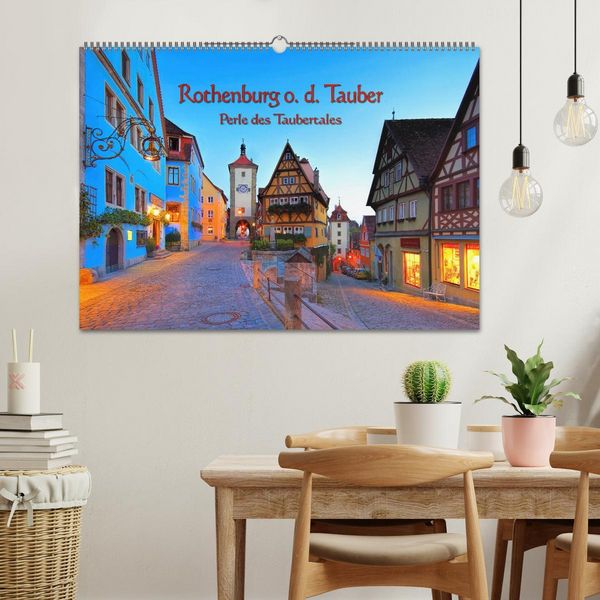 Produktbild: Rothenburg o. d. Tauber - Perle des Taubertales (Wandkalender 2026 DIN A2 quer), CALVENDO Monatskalender