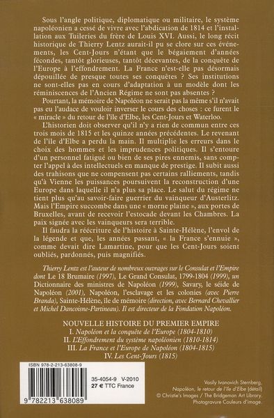 Produktbild: Nouvelle Histoire du Premier Empire T.4 ; les Cent-Jours 1815
