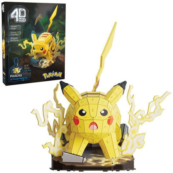 Produktbild: 4D Build - Pok&eacute;mon Pikachu - detailreicher 3D-Modellbausatz