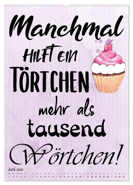 Produktbild: B&auml;ckerspr&uuml;che (Wandkalender 2026 DIN A2 hoch), CALVENDO Monatskalender