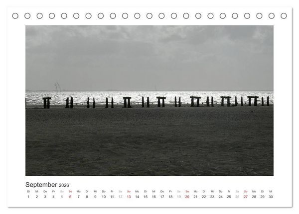 Produktbild: Wangerooge. Der Charme des Ostanlegers (Tischkalender 2026 DIN A5 quer), CALVENDO Monatskalender